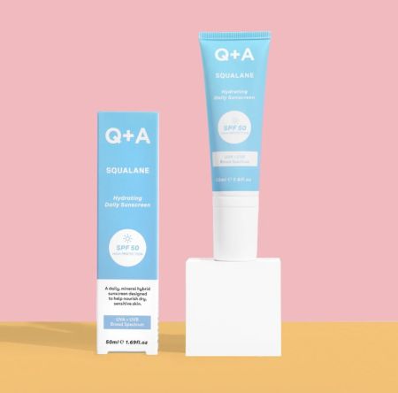 واقي الشمس اليومي المرطب من Squalane SPF 50 Q+A